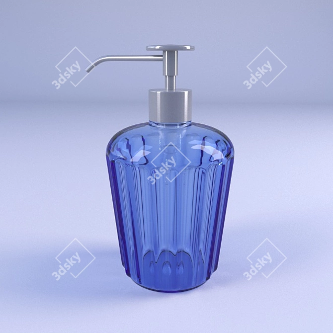 Sleek Ceramic Soap Dish 3D model image 1