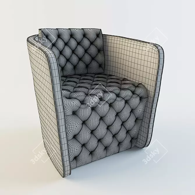 Luxury Bentley Armchair by MEXO 3D model image 2