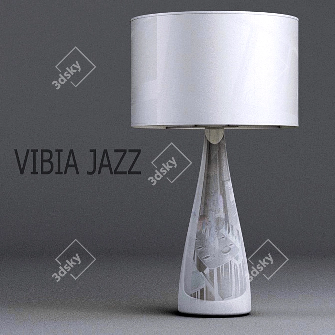 Sleek VIBIA JAZZ Desk Lamp 3D model image 1