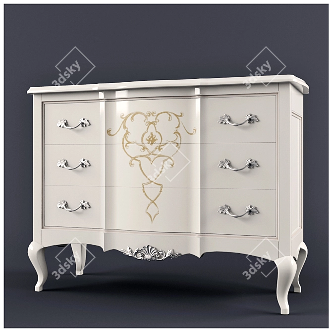 CASA BELLA Chest - Elegant and Functional 3D model image 1