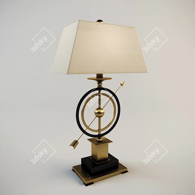 LeHome Copper and Black Table Lamp 3D model image 1