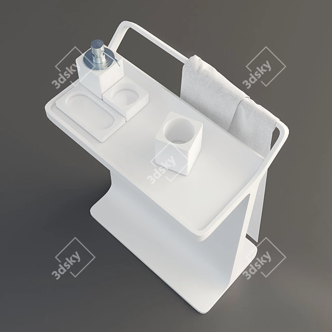 Agape White Exmar Multifunction Accessories 3D model image 2