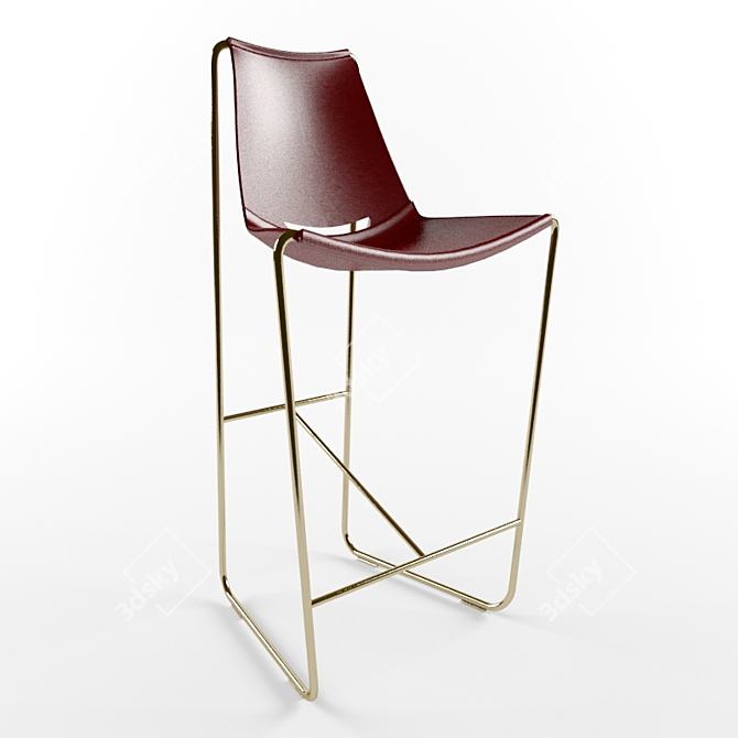 Midj Apelle H75 Bar Stool 3D model image 1