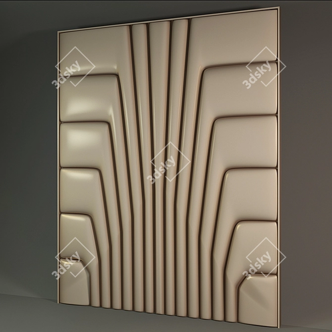 Soft Wall Decor: Stylish & Comfy 3D model image 1