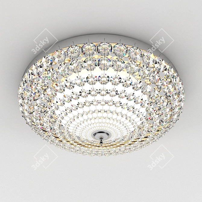 Elegant Crystal Chandelier 3D model image 1