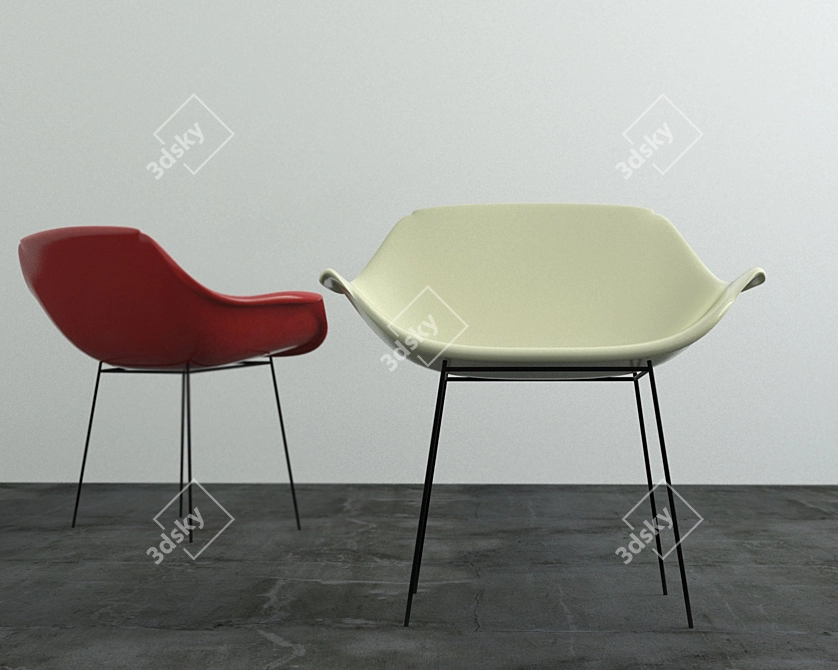 Mesh Chair - Universal and Stylish 3D model image 1