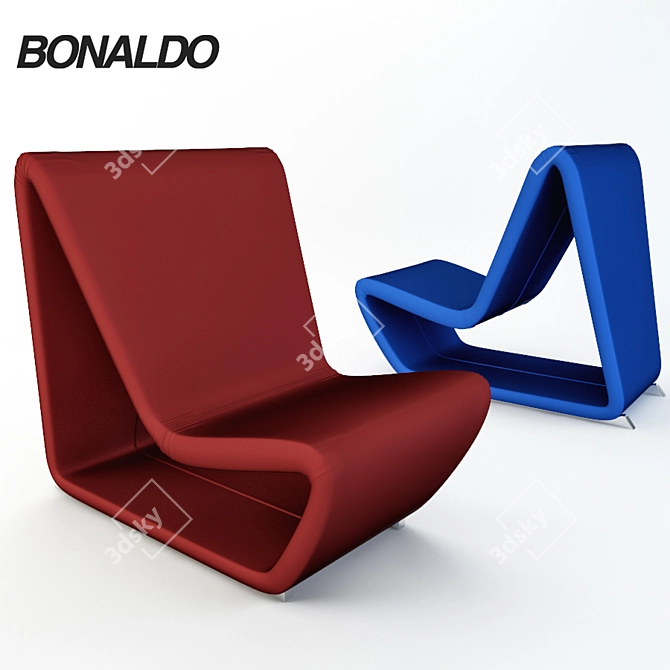 Bonaldo Line: Designer Sofa by Stefan Heiliger 3D model image 2