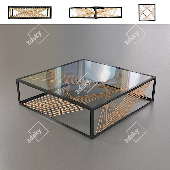 Corona Render Coffee Table 3D model image 1