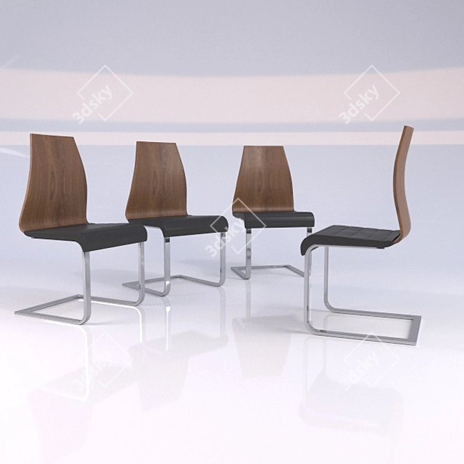 ErgoFlex Office Chair 3D model image 2