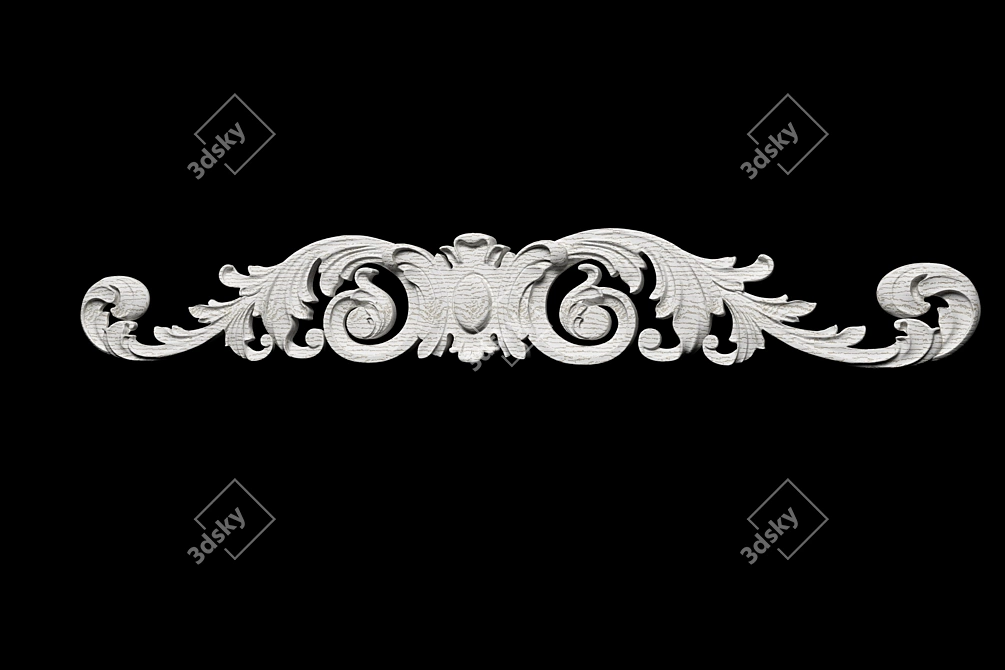 3D Carving Decor Panel 3D model image 1