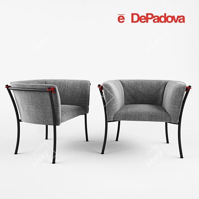 Modern Chairs: De Padova Smerlada 3D model image 2