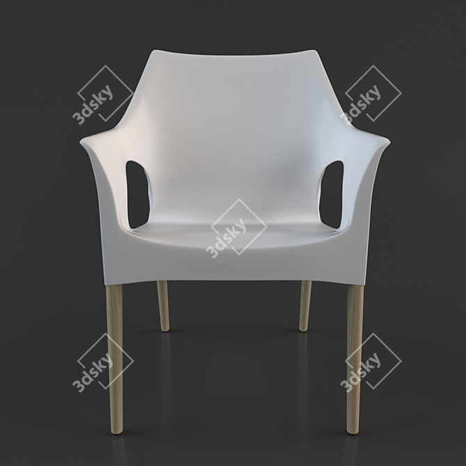 SCAB DESIGN Natural OLA Chair 3D model image 1