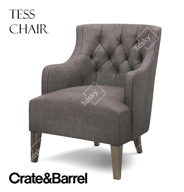 Elegant Tess Chair: Add Style 3D model image 1