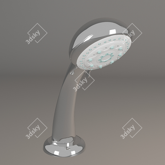 Premium Shower Head: Versatile and High-Quality 3D model image 1