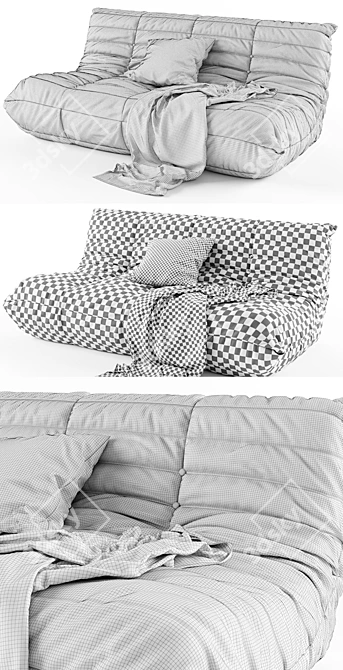 Ligne Roset TOGO 1 Modern Sofa 3D model image 2