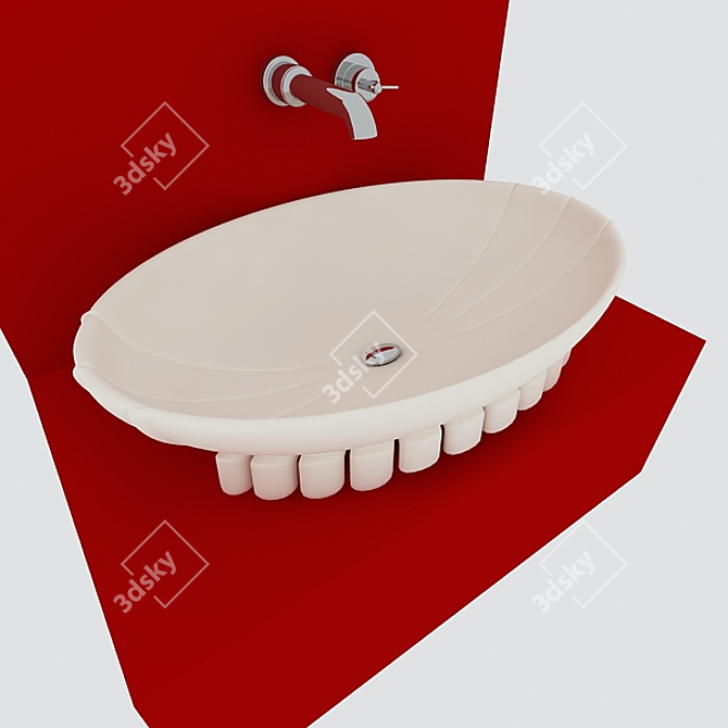 Sleek Basin Washer 3D model image 2