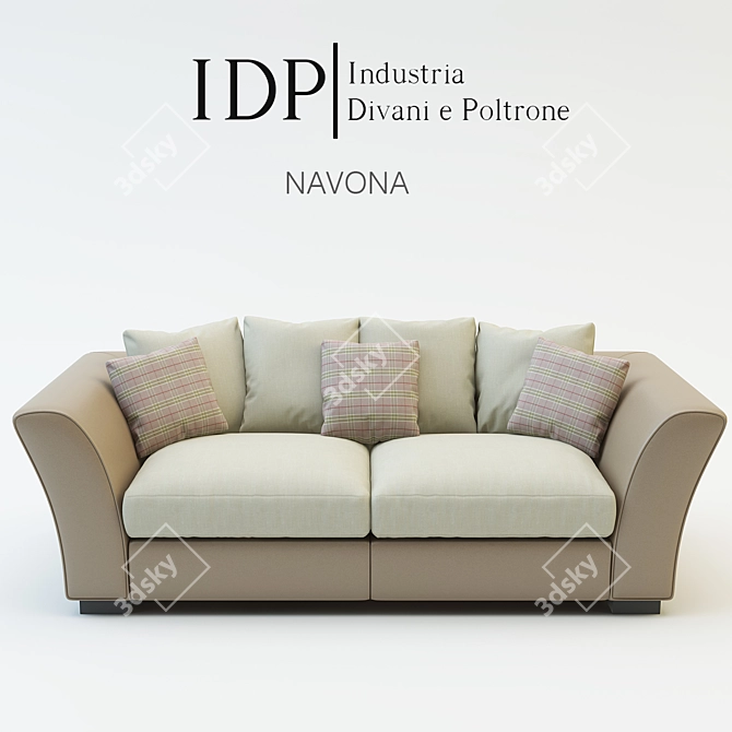 Nāvona Modern Sofa 3D model image 1