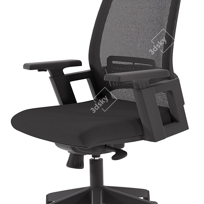 ErgoFlex Office Armchair 3D model image 2