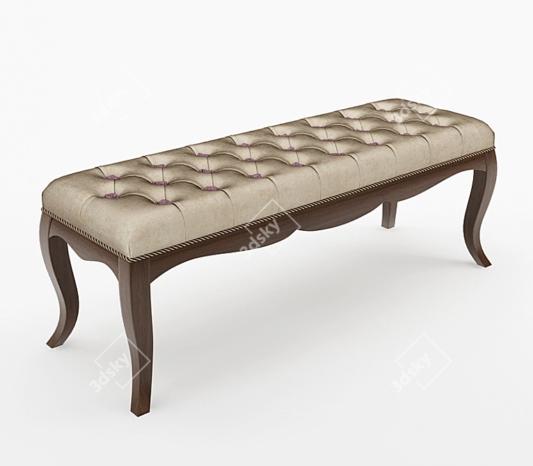 Elegant Pregno Bench H6TR 3D model image 1