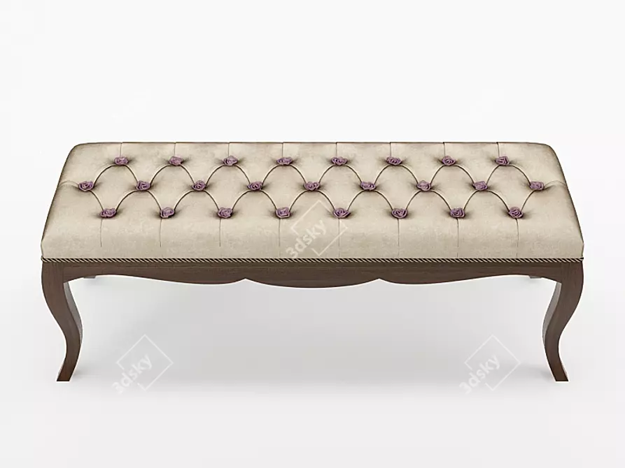 Elegant Pregno Bench H6TR 3D model image 2