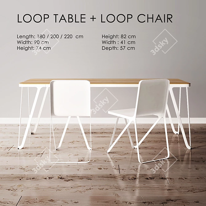 Sleek Elegance: Loop Collection 3D model image 1