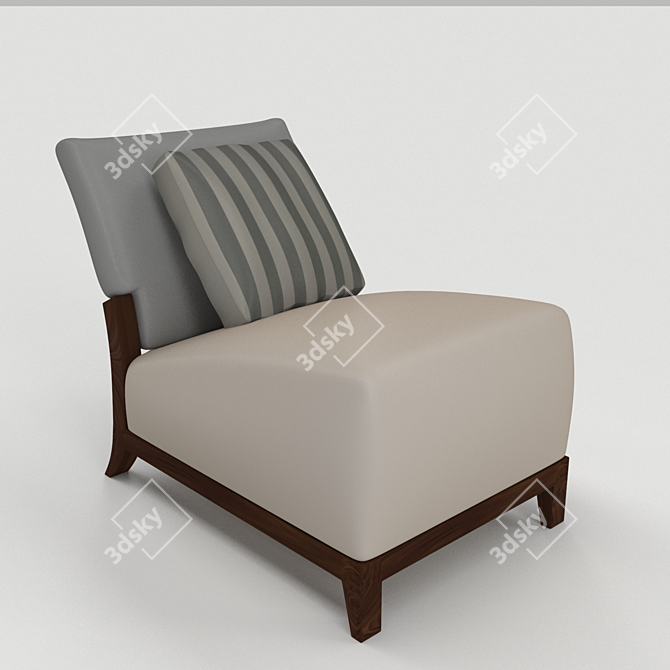 Cozy Nonarm Living Chair 3D model image 1