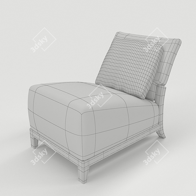 Cozy Nonarm Living Chair 3D model image 3