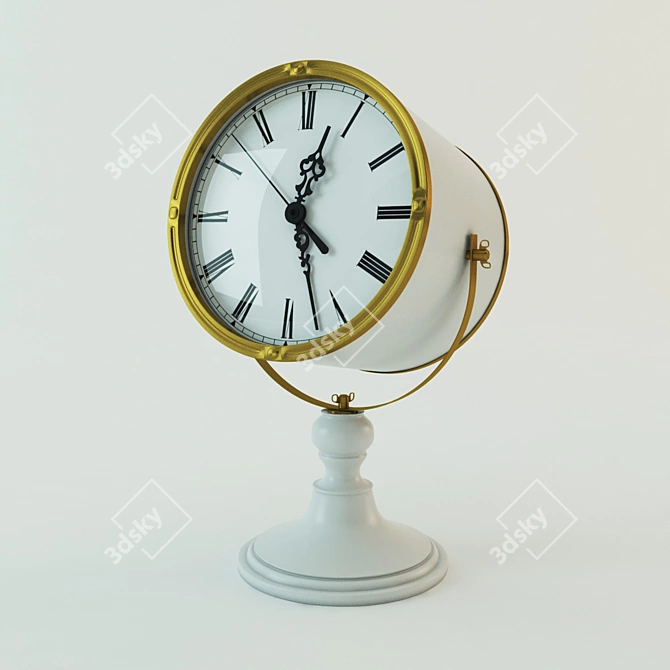 Astro Time  Telescope-inspired Clock 3D model image 2