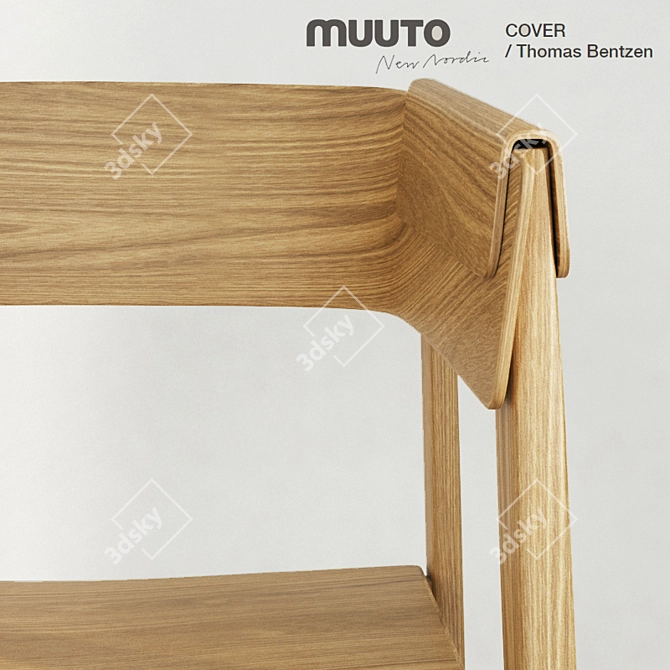 Muuto COVER Chair: 6 Texture Options 3D model image 2