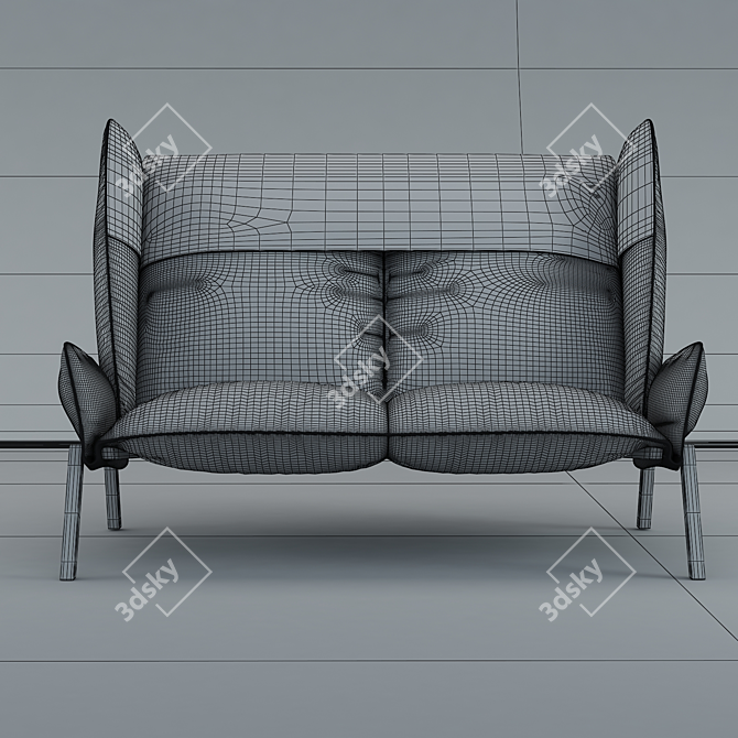 BEAU FIXE Contemporary Sofa by Ligne Roset 3D model image 3