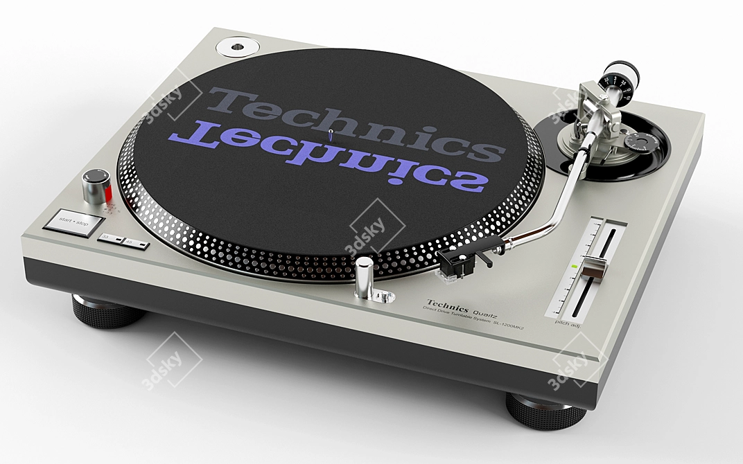 Technics MK2 Vinyl Turntable 3D model image 1