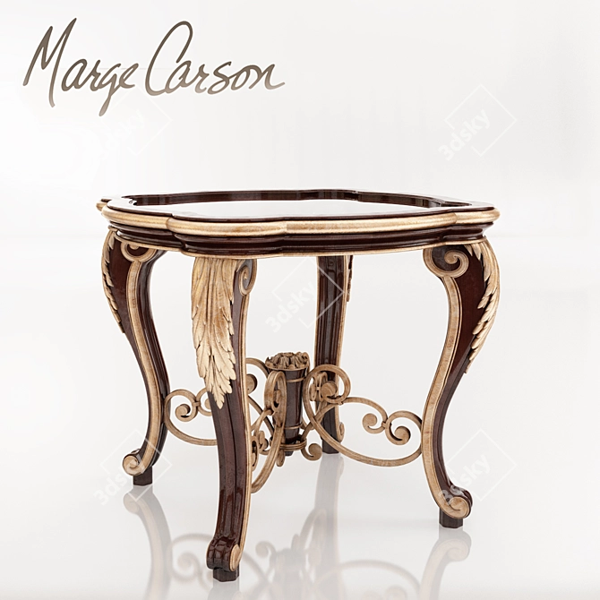 Elegant Ravenna End Table 3D model image 1