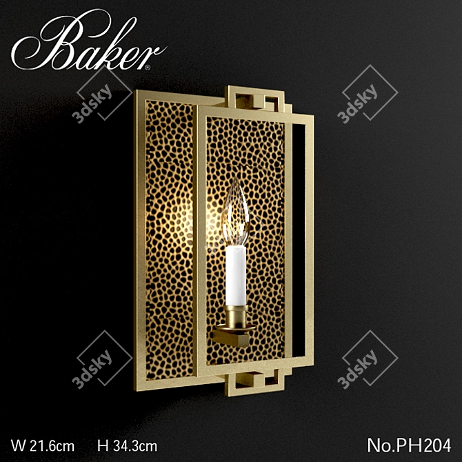 Modern Backer PH204 Wall Sconce 3D model image 1