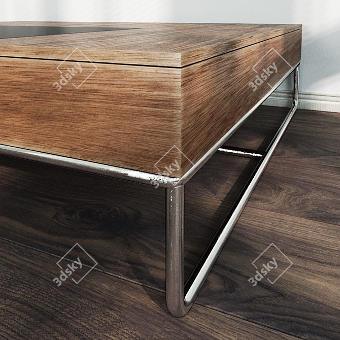 Sleek Vray Table with Textures 3D model image 3