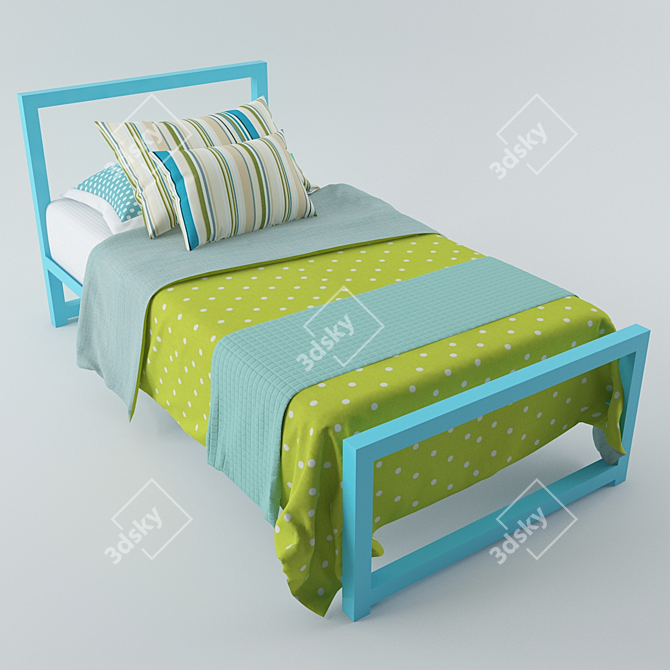 Dreamy Kids Bed 3D model image 1