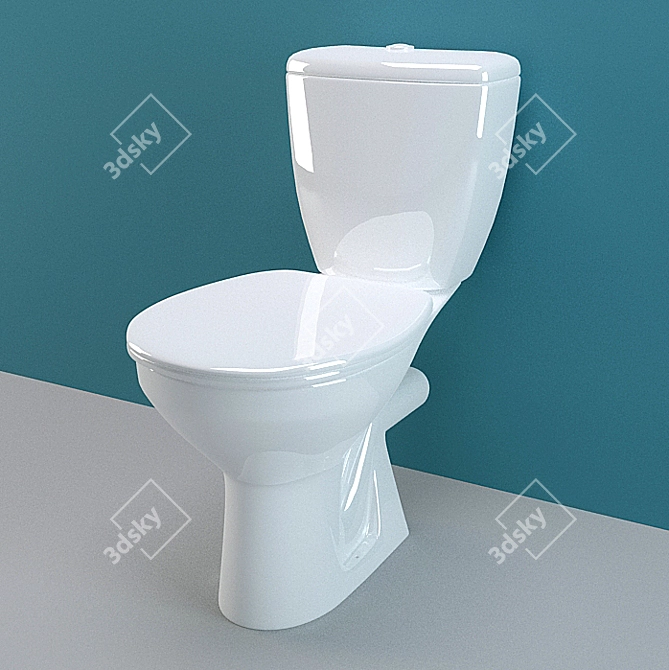 Mito Toilet: The Ultimate Bathroom Upgrade 3D model image 1