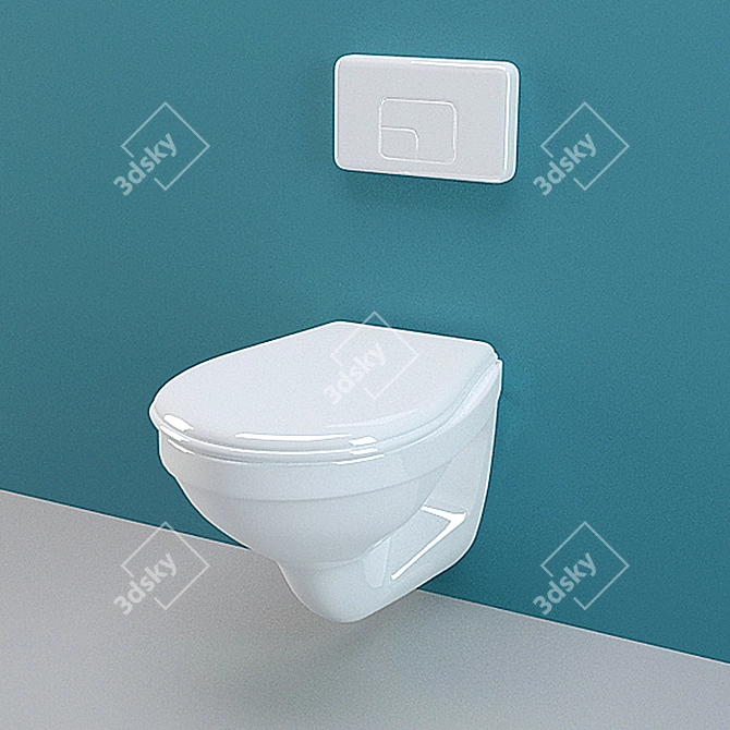 FlushMaster Toilet Format 3D model image 1