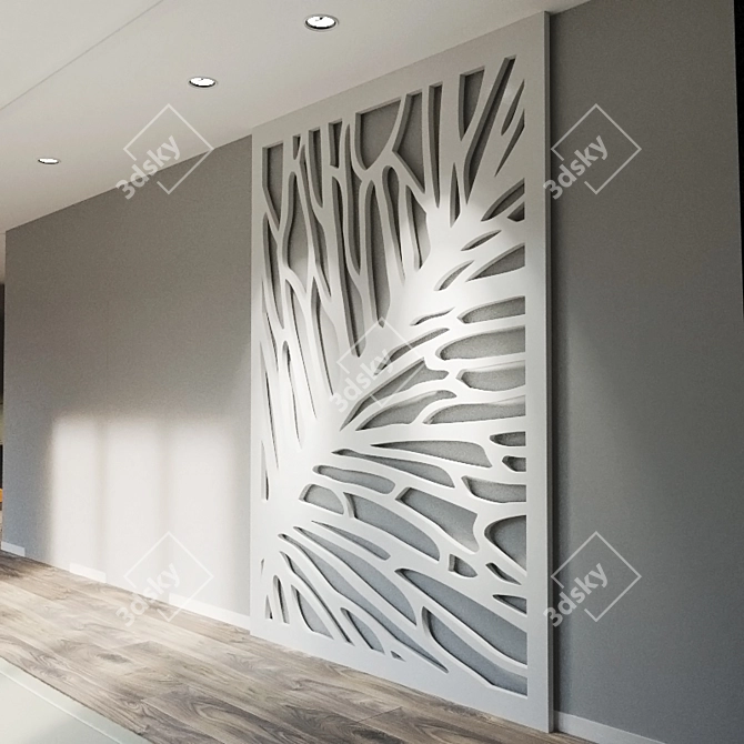 Modern Wall Panel: Timeless Elegance 3D model image 2