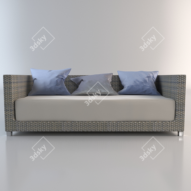 Gervasoni InOut Sofa & Chair: Outdoor Luxury 3D model image 2