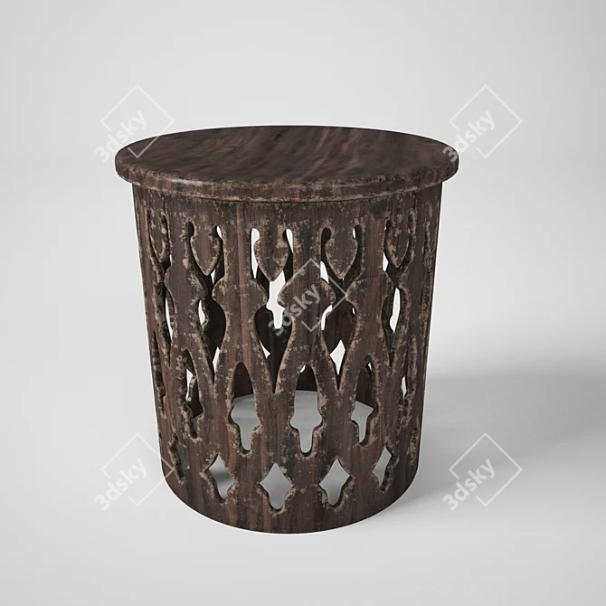 Rustic Charm Coffee Table 3D model image 1