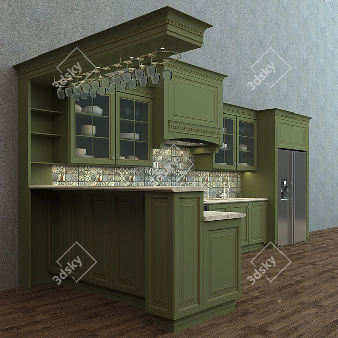 Italian Elegance: ISABEL Kitchen 3D model image 2