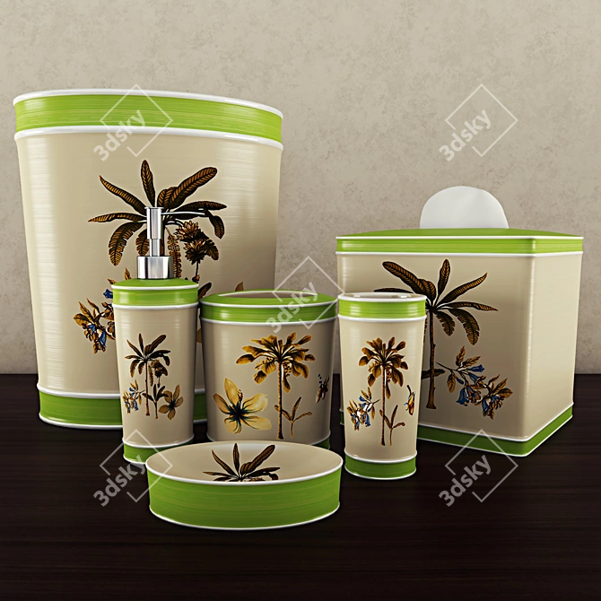 Tropical Escape: Catesby Palms 3D model image 1