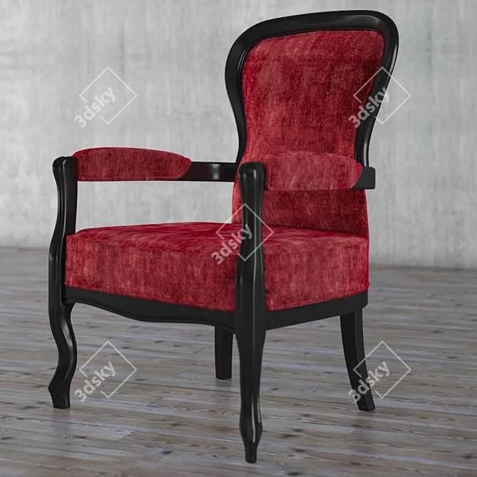 ErgoComfort Foldable Chair 3D model image 1