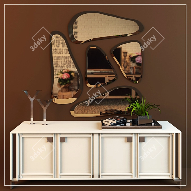 Modern Sideboard "VENERE" by KLAB DESIGN 3D model image 1