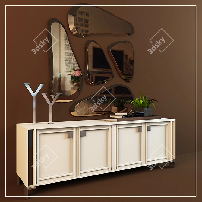 Modern Sideboard "VENERE" by KLAB DESIGN 3D model image 2