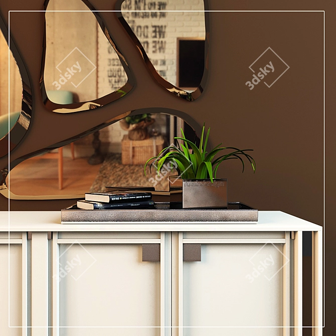 Modern Sideboard "VENERE" by KLAB DESIGN 3D model image 3