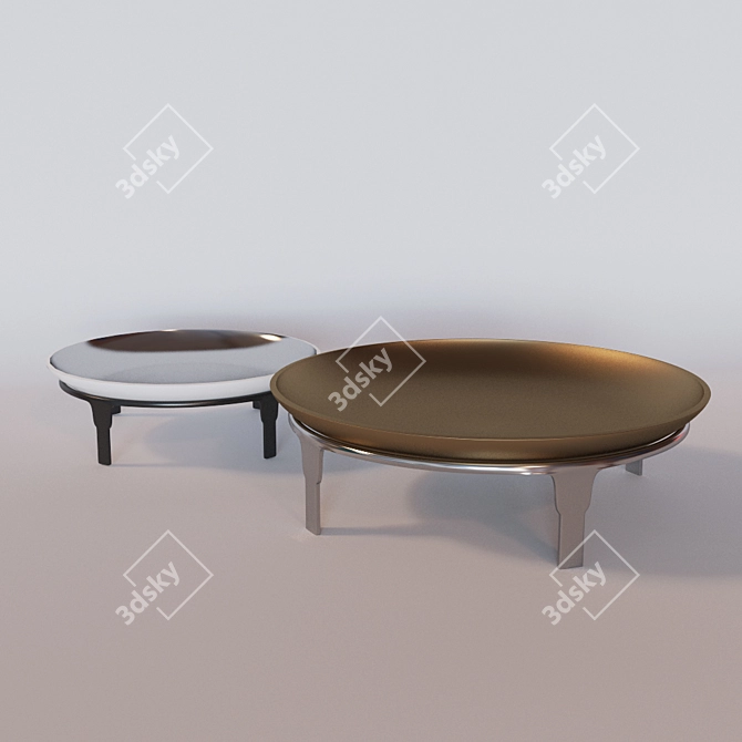 Elegant Roman Decorative Bowls 3D model image 2