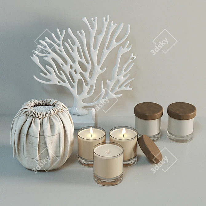 Apotheke Candles: Distinctive Set 3D model image 1