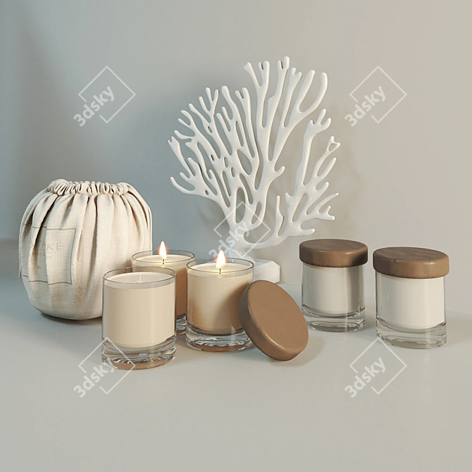 Apotheke Candles: Distinctive Set 3D model image 2