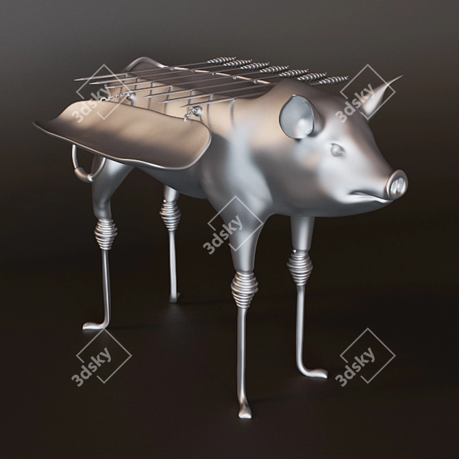 Sizzling Swine Brazier 3D model image 1